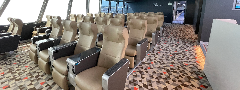 Balearia: sal&oacute;n VIP en el fast ferry Eleanor Roosevelt
