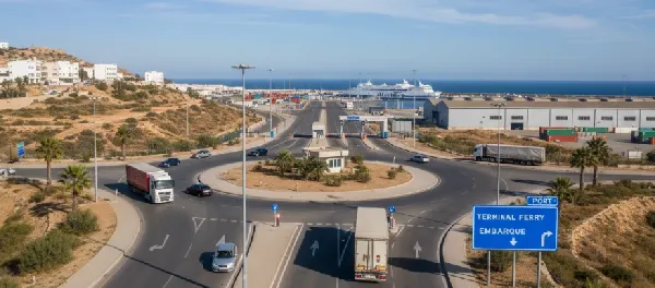 Terminal de pasajeros (Gare Maritime) del puerto de Alhucemas